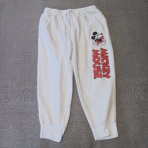 Mickey Mouse white sweatpants